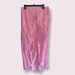 H&M Midi Skirt with slit; zipper in back